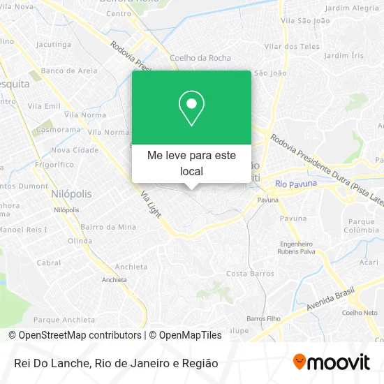 Rei Do Lanche mapa