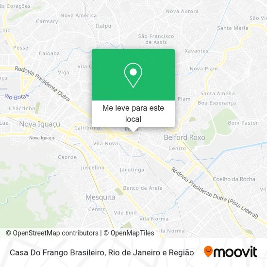 Casa Do Frango Brasileiro mapa