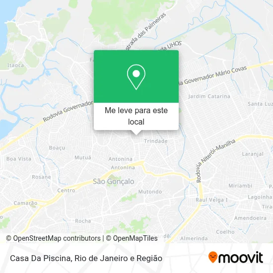 Casa Da Piscina mapa