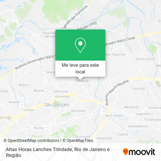 Altas Horas Lanches Trindade mapa