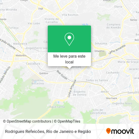 Rodrigues Refeicões mapa