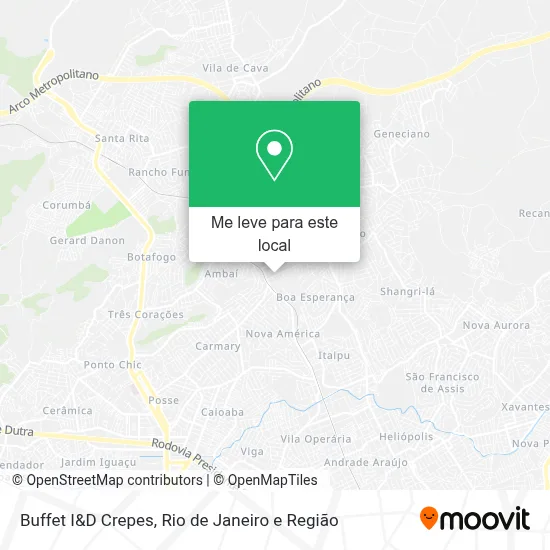 Buffet I&D Crepes mapa