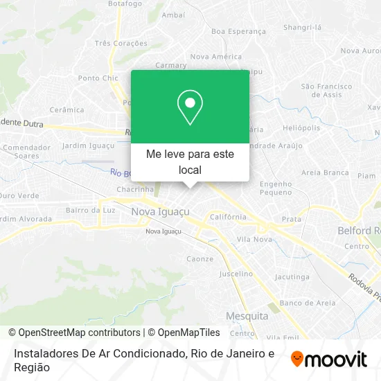 Instaladores De Ar Condicionado mapa