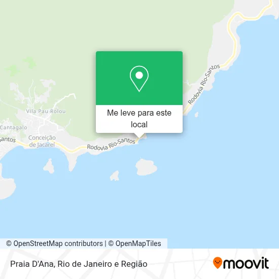 Praia D'Ana mapa
