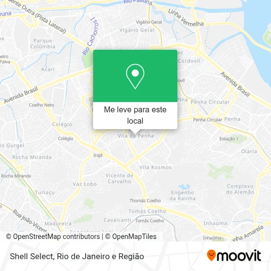 Shell Select mapa