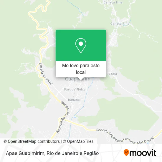 Apae Guapimirim mapa