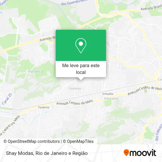 Shay Modas mapa
