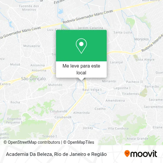 Academia Da Beleza mapa