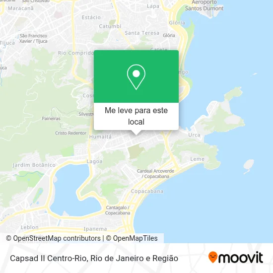 Capsad II Centro-Rio mapa