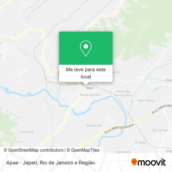 Apae - Japeri mapa