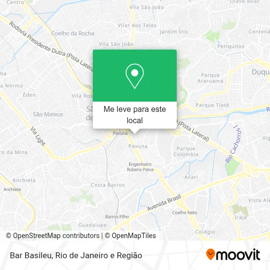 Bar Basileu mapa