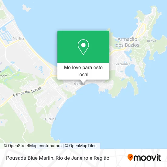 Pousada Blue Marlin mapa