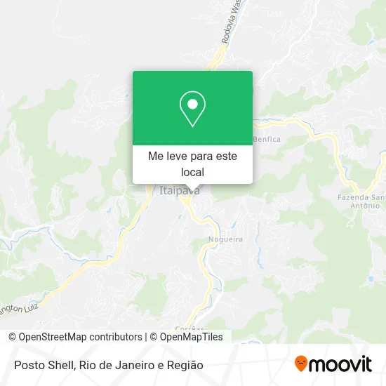 Posto Shell mapa