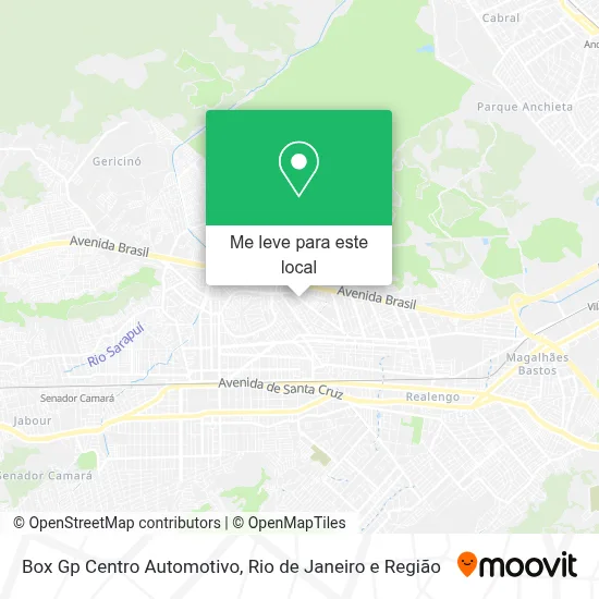 Box Gp Centro Automotivo mapa