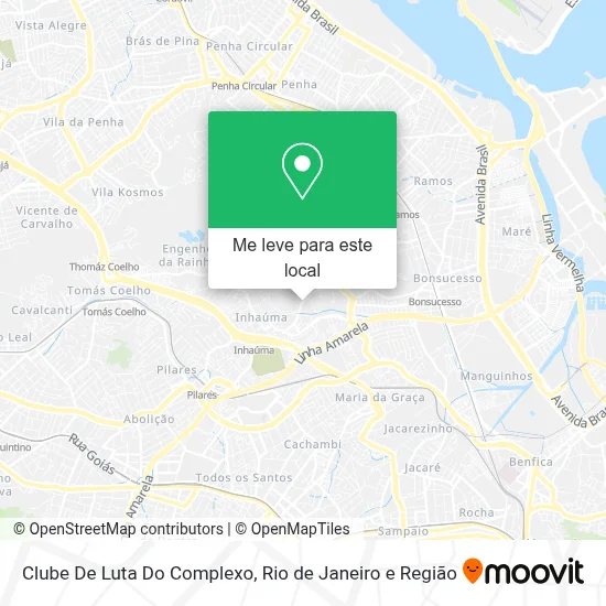 Clube De Luta Do Complexo mapa