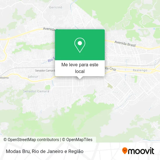 Modas Bru mapa