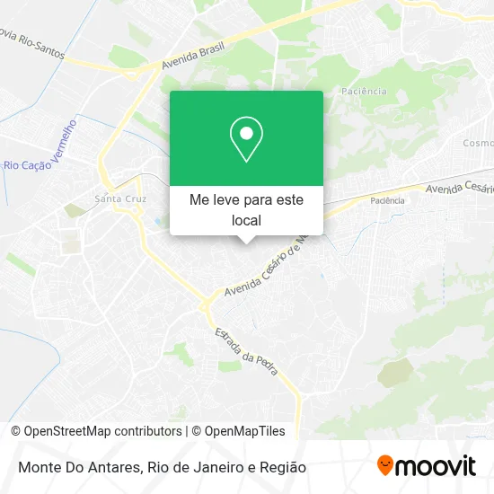 Monte Do Antares mapa