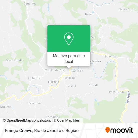 Frango Creave mapa