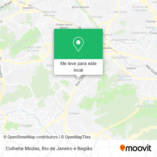 Colheita Modas mapa