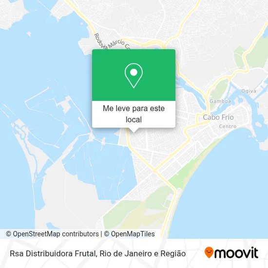 Rsa Distribuidora Frutal mapa