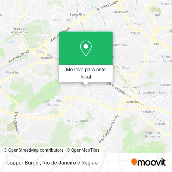 Copper Burger mapa