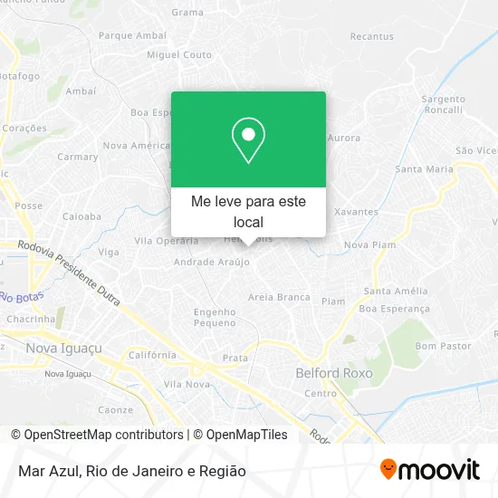 Mar Azul mapa