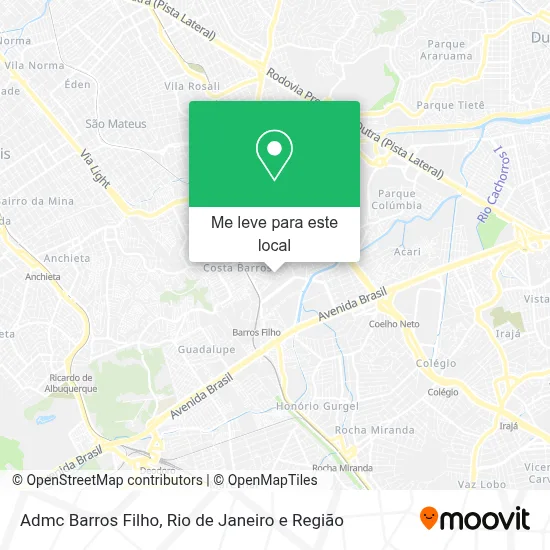 Admc Barros Filho mapa