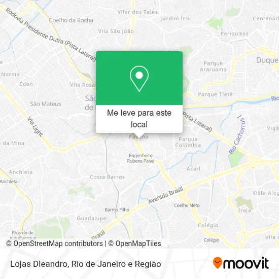 Lojas Dleandro mapa