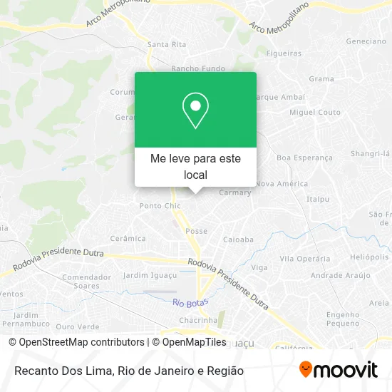 Recanto Dos Lima mapa
