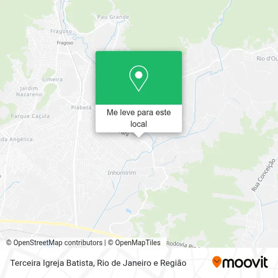 Terceira Igreja Batista mapa