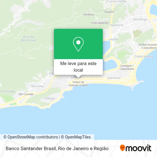 Banco Santander Brasil mapa