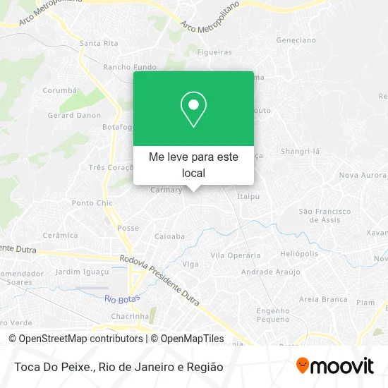Toca Do Peixe. mapa