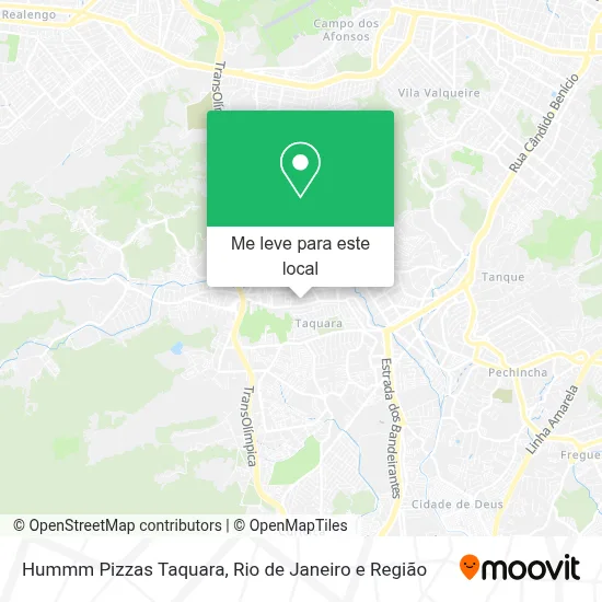 Hummm Pizzas Taquara mapa