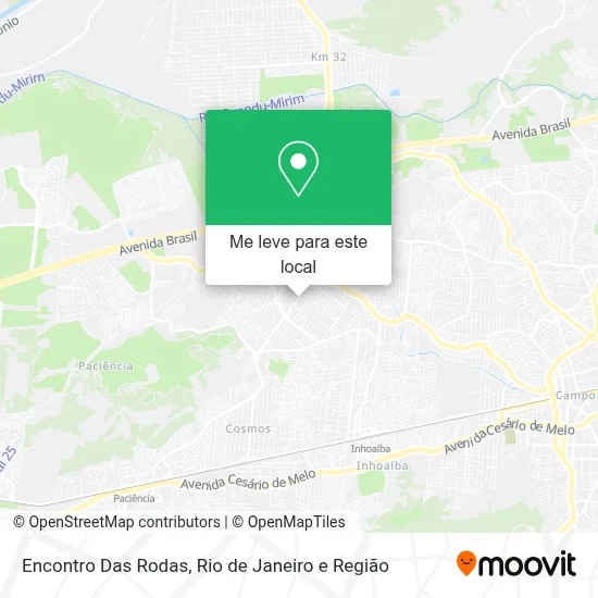 Encontro Das Rodas mapa