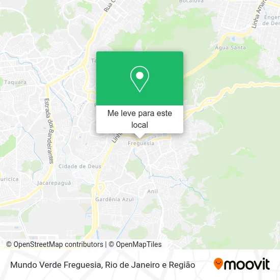 Mundo Verde Freguesia mapa