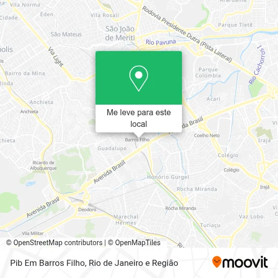 Pib Em Barros Filho mapa
