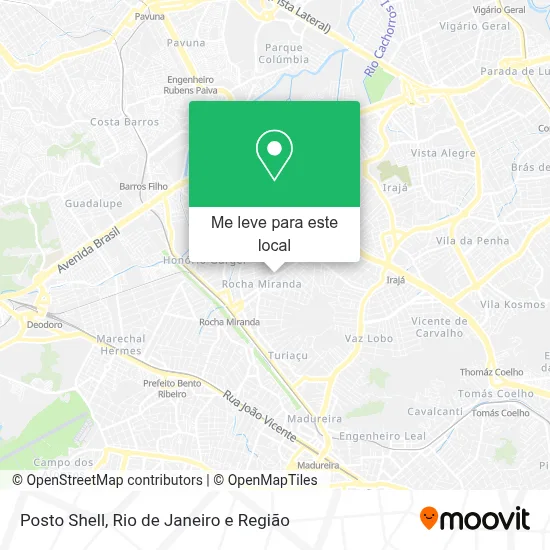 Posto Shell mapa