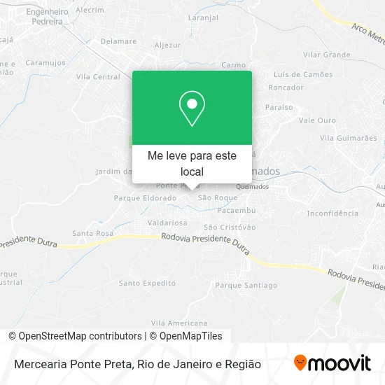 Mercearia Ponte Preta mapa