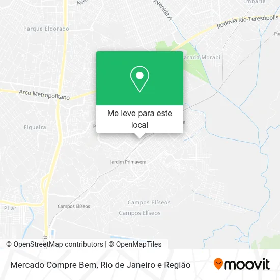 Mercado Compre Bem mapa