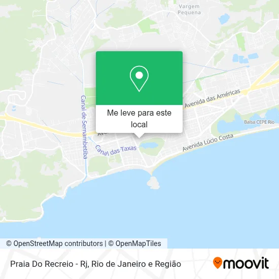 Praia Do Recreio - Rj mapa
