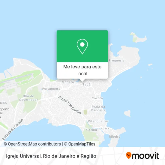 Igreja Universal mapa