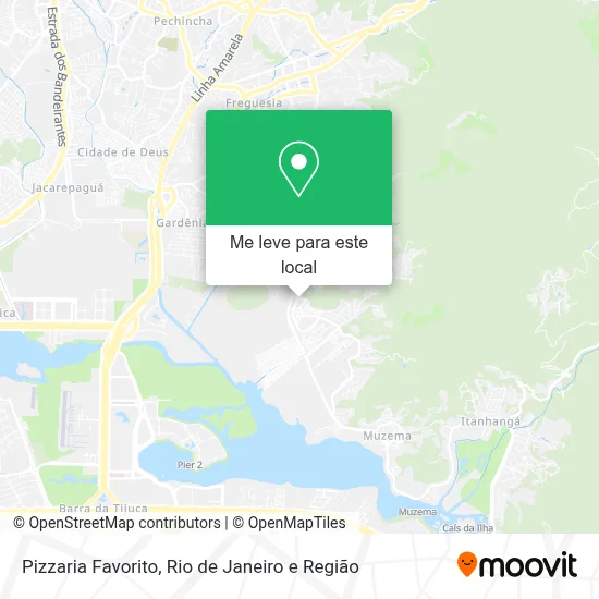 Pizzaria Favorito mapa