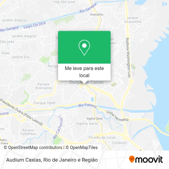 Audium Caxias mapa