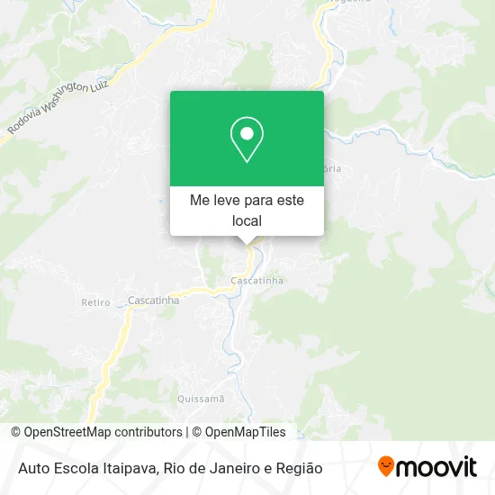 Auto Escola Itaipava mapa