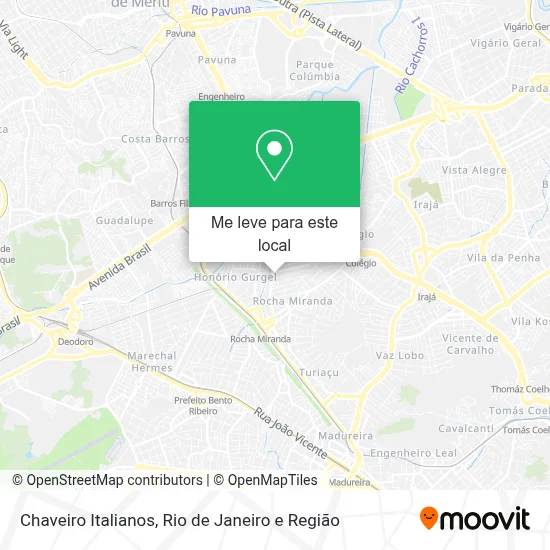 Chaveiro Italianos mapa