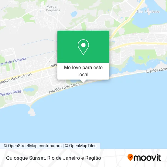 Quiosque Sunset mapa