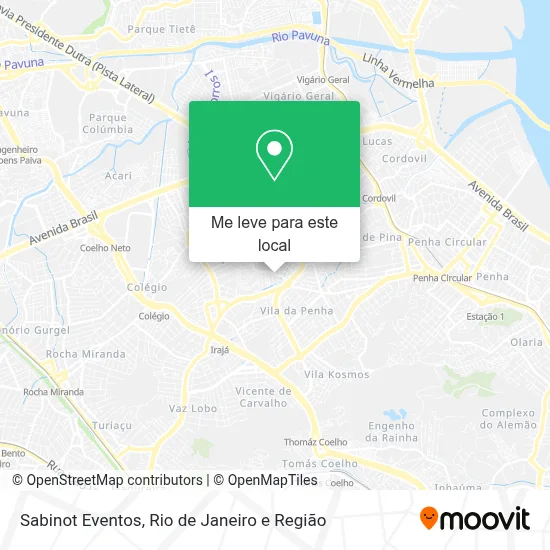 Sabinot Eventos mapa