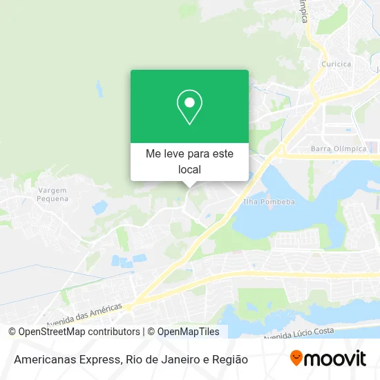 Americanas Express mapa