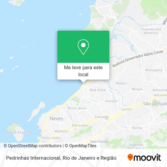 Pedrinhas Internacional mapa