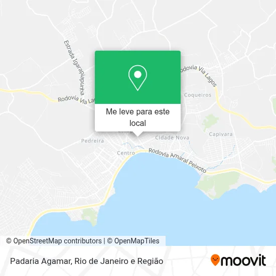 Padaria Agamar mapa